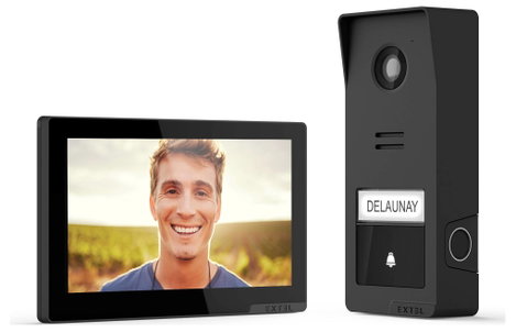 Extel Videó kaputelefon WLAN Kaputelefon modul, Monitor Antracit, Fekete 3. kép