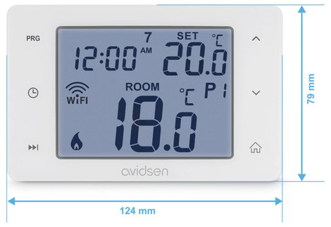 Avidsen 127066 Vezeték nélküli fűtőtest termosztát Elektronikus 0 - 40 °C 4. kép