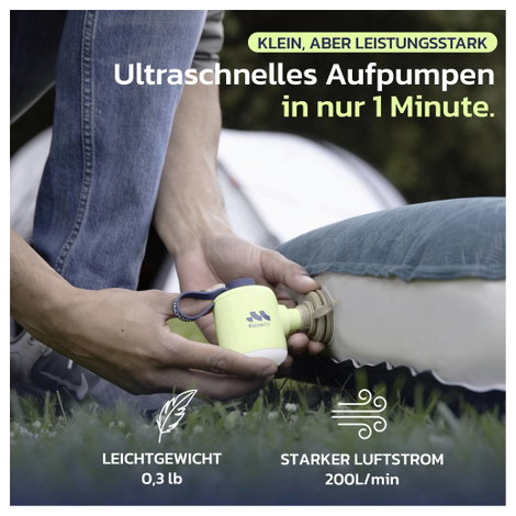 Woowind WO-V05-W Akkus kompresszor Weiß 10. kép