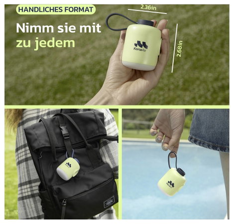 Woowind WO-V05-W Akkus kompresszor Weiß 14. kép