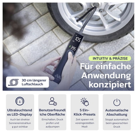 Woowind WO-T01 Akkus kompresszor Villogó fény 15. kép