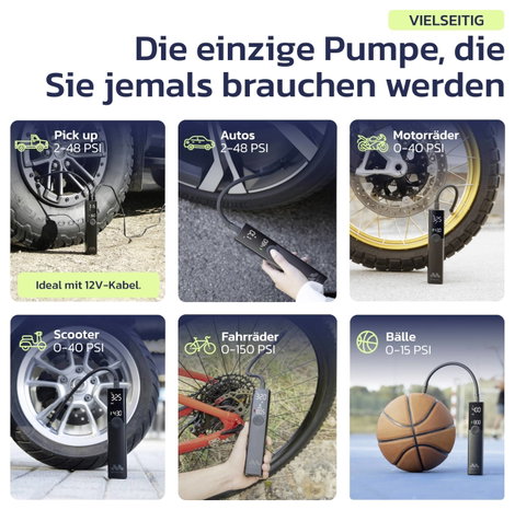 Woowind WO-T01 Akkus kompresszor Villogó fény 17. kép