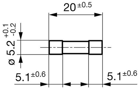 Schurter 0034.3880 G biztosíték betét 3 A Tartalom 1 db 2. kép