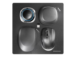 3Dconnexion 3Dconnexion SpaceMouse Wireless Kit 2 - 3D-Maus WLAN egér Bluetooth™ Optikai Fekete 7 Go