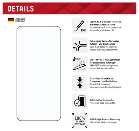 DISPLEX Kijelzővédő üveg Samsung Galaxy S25 1 db Ujjlenyomatmentes 01897 6. kép
