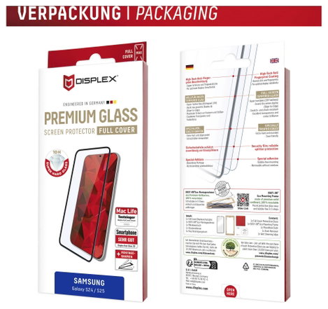DISPLEX Kijelzővédő üveg Samsung Galaxy S25 1 db Ujjlenyomatmentes 01897 8. kép