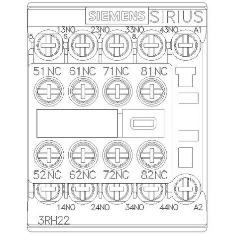 Siemens 3RH2244-1BB40 Segédvédelem 1 db 4. kép