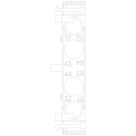 Siemens 3RH2921-1DA11 Védőkapcsoló tömb 1 db 4. kép