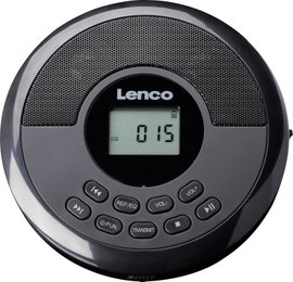 Lenco CD-340BK Hordozható CD lejátszó CD, CD-R, CD-RW, MP3, CD, CD-R, CD-RW, MP3 Fekete