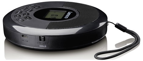 Lenco CD-340BK Hordozható CD lejátszó CD, CD-R, CD-RW, MP3, CD, CD-R, CD-RW, MP3 Fekete 4. kép