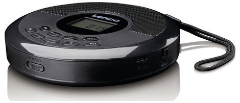 Lenco CD-340BK Hordozható CD lejátszó CD, CD-R, CD-RW, MP3, CD, CD-R, CD-RW, MP3 Fekete 5. kép