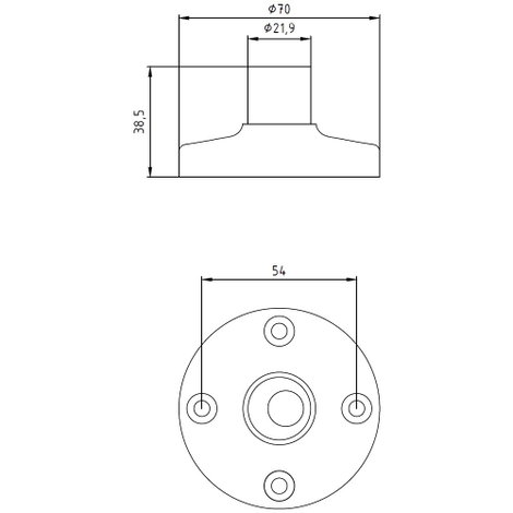 Siemens 8WD4308-0DB Jeladó szerelőtalp 2. kép