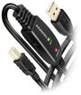 AXAGON USB kábel USB 2.0 10 m Fekete ADR-210B bélyegkép