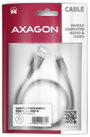 AXAGON USB C kábel USB 2.0 USB-A dugó, USB-C® dugó 2 m Fekete BUCM-AM20AB 3. bélyegkép