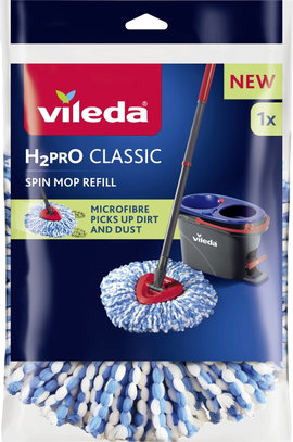 Vileda 178331 Vileda H2PRO CLASSIC Spin Mop Refill Ersatzkopf Tartalék feltét 1 db