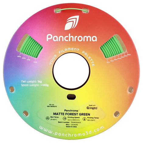 Polymaker CA04019 Panchroma™ Matte 3D nyomtatószál PLA műanyag Matt, alacsonyabb műanyag tartalom 1. 2. kép