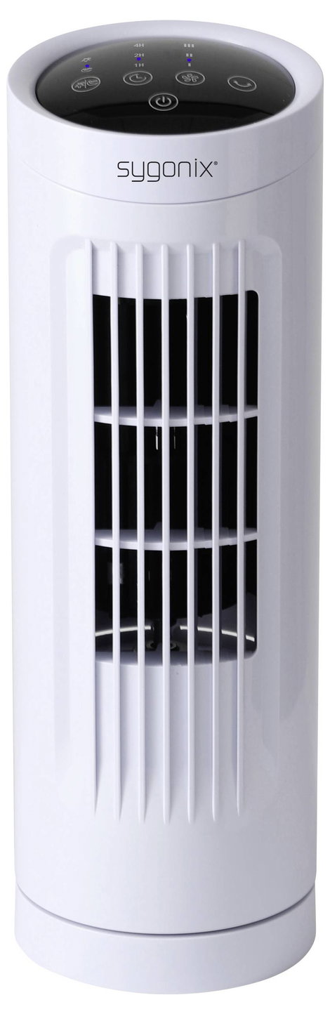 Sygonix Oszlopventilátor 20 W (Ø x Ma) 111 mm x 328 mm Fehér Időzítő, Forgó, LED-es visszajelző lámp 2. kép
