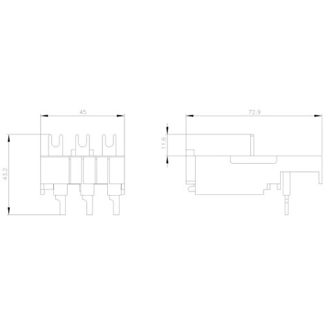Siemens 3RA2921-1AA00 Összekötő építőelem 1 db 2. kép