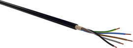 VER NYY-J 5x 6 RE Eca Ri.50 Energiavezeték NYY-J 5 x 6 mm² Fekete 50 m