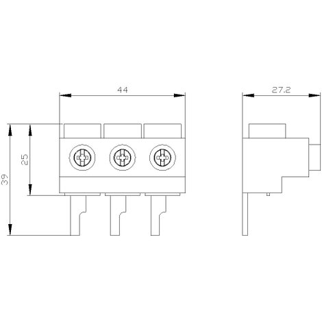 Siemens 3RV1915-5A Betápláló kapocs 1 db 2. kép