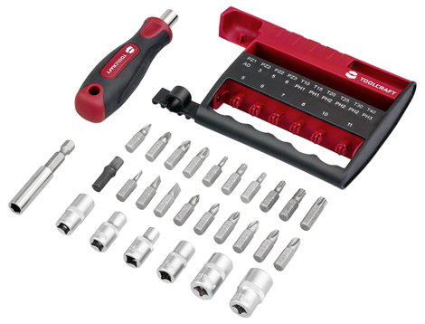 TOOLCRAFT TO-10351632 Bit készlet 28 részes Bit tartóval 5. kép
