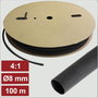 Electronic Garage EG25CA108 Zsugorcső ragasztóval Fekete 8 mm 2 mm Zsugorodási arány:4:1 100 m bélyegkép