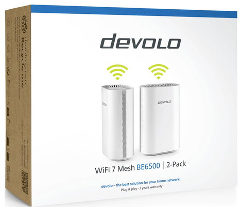 Devolo WiFi 7 hatótávnövelő Mesh BE6500 07301 WLAN, LAN 6.5 GBit/s Mesh-képes, WiFi 7, App támogatás 5. kép