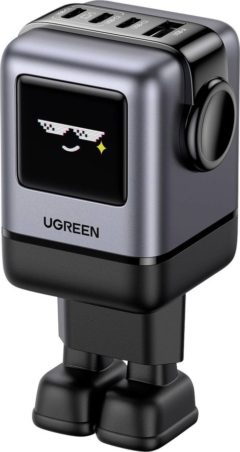 UGREEN Uno X688 Töltőadapter 100 W 3x USB-C®, 1x USB-A PPS, Power Delivery, Fast Charge Szürke GaN