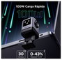 UGREEN Uno X688 Töltőadapter 100 W 3x USB-C®, 1x USB-A PPS, Power Delivery, Fast Charge Szürke GaN 2. bélyegkép