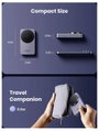 UGREEN W528 Magnetic Charger 2-in-1 Vezeték nélküli töltő 7.5 W Standard indukciós töltés Szürke Vez 2. bélyegkép