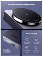 UGREEN W528 Magnetic Charger 2-in-1 Vezeték nélküli töltő 7.5 W Standard indukciós töltés Szürke Vez 7. bélyegkép