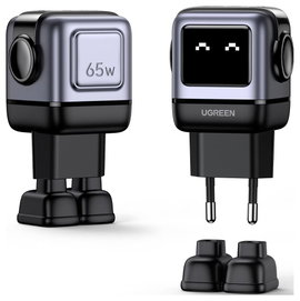 UGREEN UGREEN Uno CD361 65W Charger black 2C1A Töltőadapter 65 W Szürke