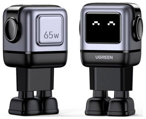 UGREEN UGREEN Uno CD361 65W Charger black 2C1A Töltőadapter 65 W Szürke 4. kép
