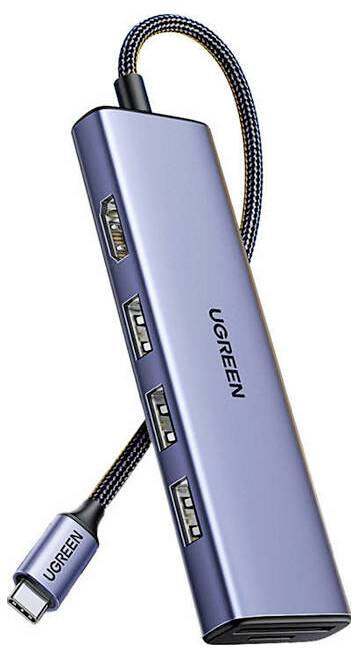 UGREEN USB-C® dokkoló állomás CM511 6-in-1 USB-C Hub Beépített kártyaolvasóval 2. kép