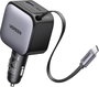 UGREEN EC602 60W Car Charger 2C1A Jármű töltőkészülék 60 W USB-C® alj, USB-C® dugó, USB-A alj Szürke bélyegkép