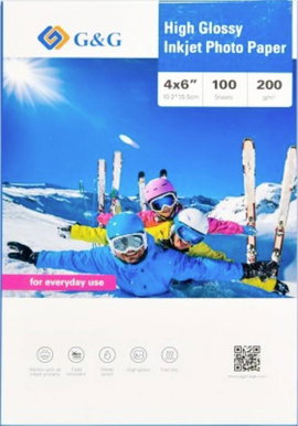 G&G 200GSM-4X6-100 Fénykép papír 200 g/m² 100 db