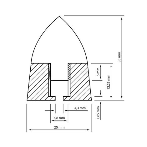 Dynavox 207657 Hangfal tüske 4 db 2. kép
