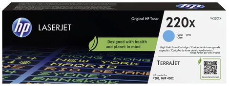 HP Toner 220X Eredeti Cián 5500 oldal W2201X