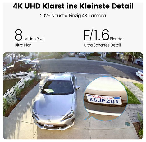 Aosu C8S AOS-C8S.WAUS01000 WLAN IP Megfigyelő kamera 2160 x 3840 pixel 12. kép