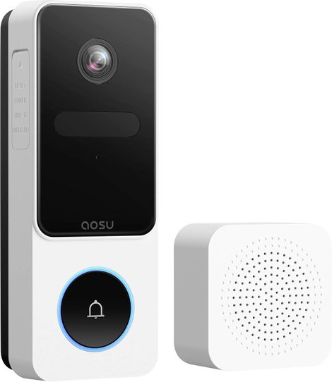 Aosu AOS-V8E0.WAEU01000 Rádiójel vezérlésű csengő Teljes készlet USB csatlakozóval