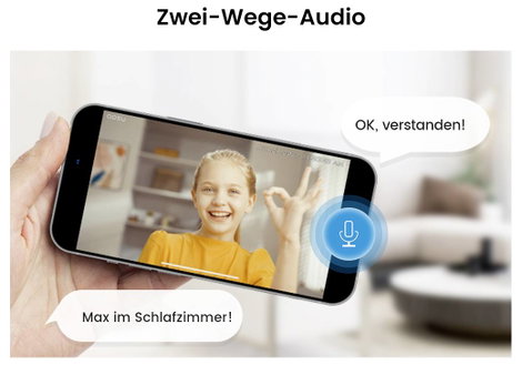 Aosu C2P AOS-C2P0.WAEU01000 WLAN IP Megfigyelő kamera 1440 x 2560 pixel 4. kép
