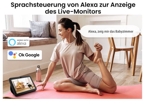Aosu C2P AOS-C2P0.WAEU01000 WLAN IP Megfigyelő kamera 1440 x 2560 pixel 8. kép
