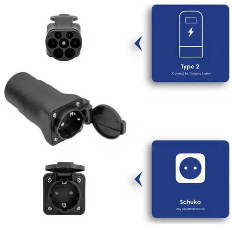 Akyga AK-SC-E29 Töltőkáber adapter 16 A 1 fázisú 6. kép