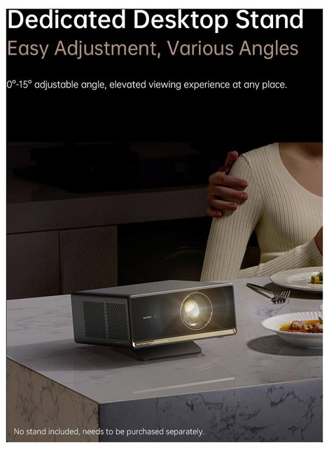 Wanbo Kivetítő X5 Pro LED 1100 ANSI lumen Beépített hangszóró, Automatikus fókusz, Távirányítóval, W 8. kép