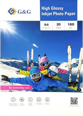 G&G 180GSM-A4-20 Fénykép papír 180 g/m² 20 db