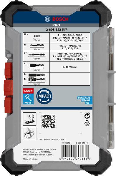Bosch Accessories 2608522517 2608522517 Bit készlet 5. kép