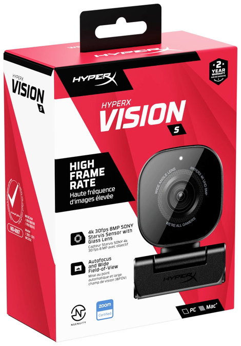 HyperX Vision S 4K webkamera Csíptetős tartó 6. kép