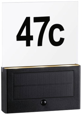 Paulmann 94725 Neda IP44 2200K Napelemes házszám megvilágítás EEK: A (A - G) 1 W Antracit