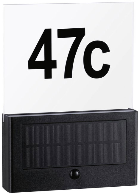 Paulmann 94725 Neda IP44 2200K Napelemes házszám megvilágítás EEK: A (A - G) 1 W Antracit 2. kép