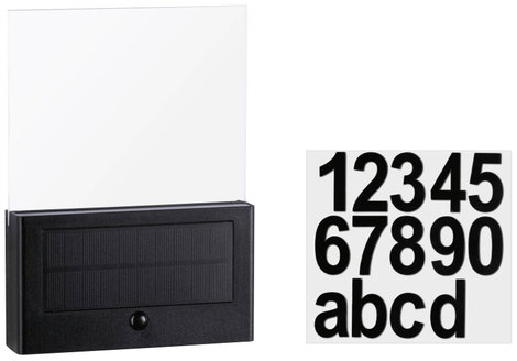 Paulmann 94725 Neda IP44 2200K Napelemes házszám megvilágítás EEK: A (A - G) 1 W Antracit 3. kép